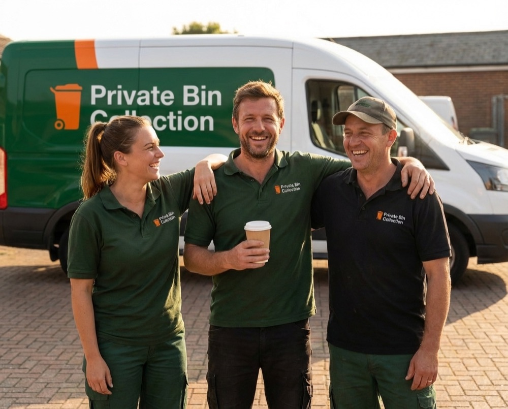 Local private bin collection team serving Rustington, West Sussex